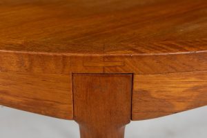 Hauf Snekkeri Scandinavian Mid-Century Round Teak End / Side Table