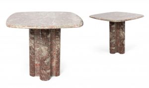 Pair of Mid-Century Italian Marble End Tables